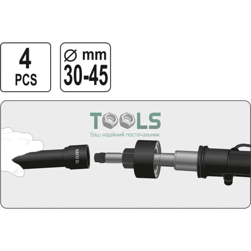 Набор ключей для рулевых тяг YATO YT-06155