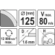 Диск відрізний YATO 125x1.6x10x22.2 мм (YT-59972)