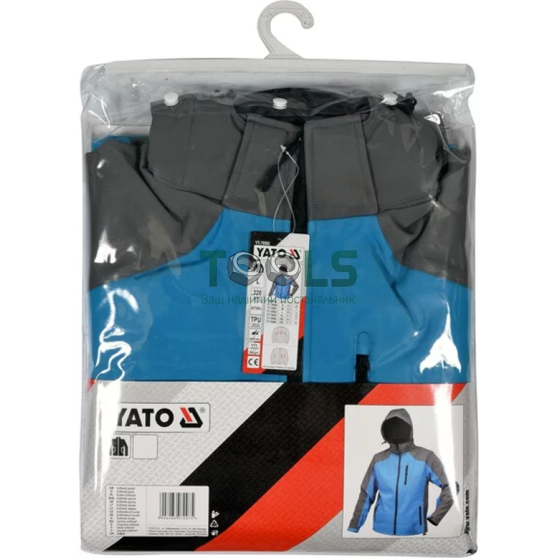 Куртка SoftShell з капюшоном YATO YT-79565 розмір XXXL