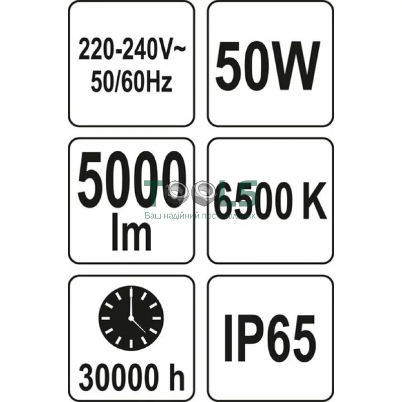 Прожектор с SMD-диодным излучателем YATO YT-81825