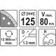 Диск отрезной YATO 125x1.3x10x22.2мм (YT-59982)