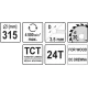 Диск пильный YATO по дереву 315х30х3.5х2.5 мм, 24 зубца (YT-60790)