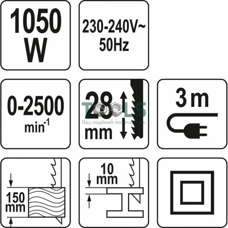 Сабельна пила YATO YT-82281