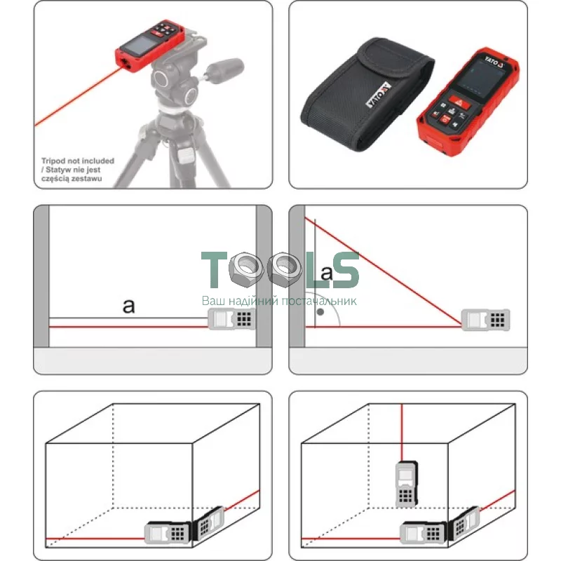 Дальномер лазерный YATO YT-73127