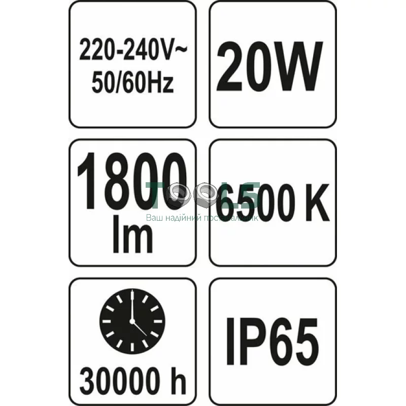 Прожектор з SMD-діодним випромінювачем YATO YT-81823