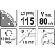 Диск отрезной YATO 115x1.8x10x22.2 мм (YT-59961)