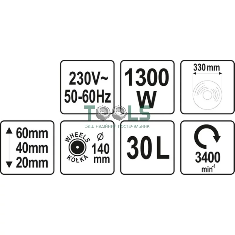 Газонокосарка електрична YATO YT-85200