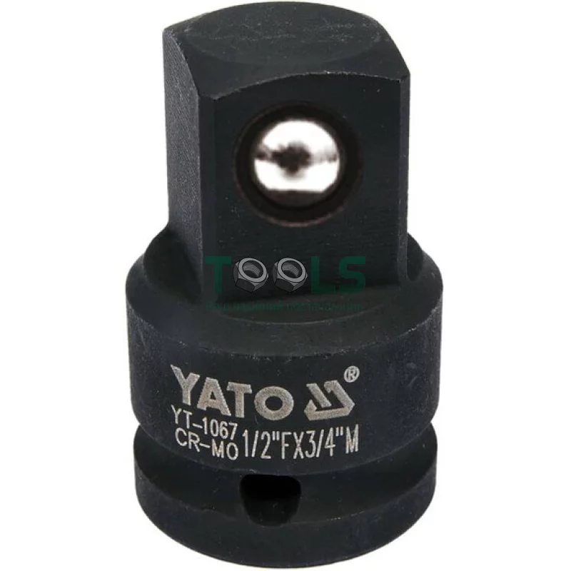 Переходник ударний YATO 1/2"х3/4", 48 мм (YT-1067)