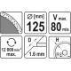 Диск отрезной YATO 125x1.6x10x22.2 мм (YT-59952)