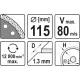 Диск отрезной YATO 115x1.3x10x22.2мм (YT-59981)