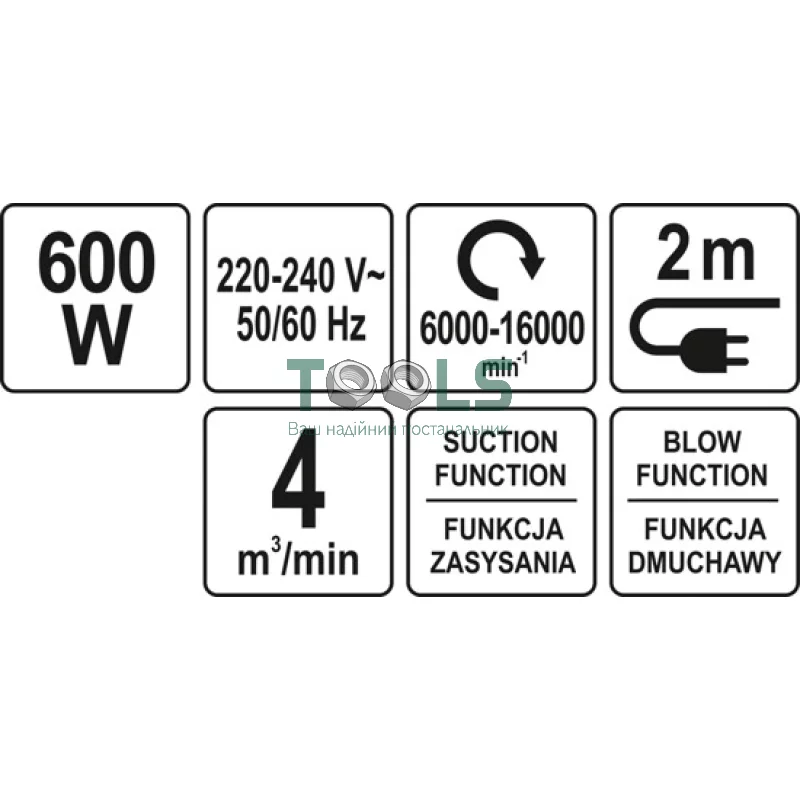 Воздуходувка YATO YT-85170