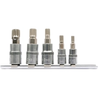 Головки торцевые с насадками YATO Spline M5-M12 (YT-04360) 5 шт