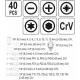 Набор отверточных насадок и торцевых головок YATO 1/4" CrV (YT-27960)