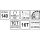Диск пильный YATO по дереву 140х20х2.8х2.0 мм, 16 зубцов (YT-6052)