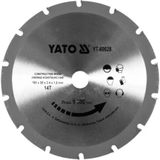 Диск пильний YATO 185х2.4x20 мм, 14 зубів (YT-60628)