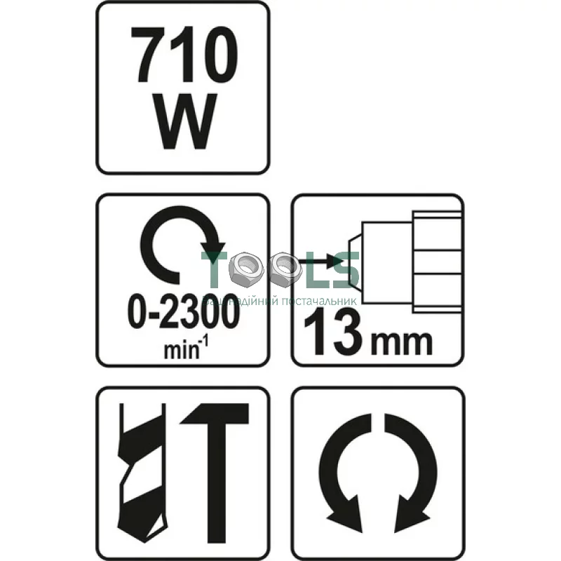 Дрель ударная YATO YT-82035