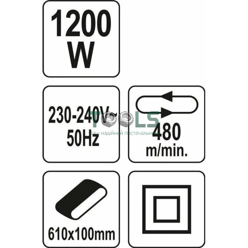 Шлифмашина ленточная YATO YT-82242