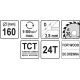 Диск пильный YATO по дереву 160х30х2.8х2.0 мм, 24 зубца (YT-6056)