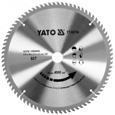 Диск пильний YATO по дереву 315х30х3.5х2.5 мм, 80 зубців (YT-60794)