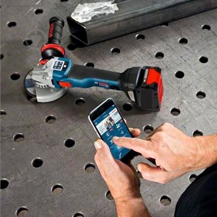 Акумуляторна кутова шліфувальна машина Bosch GWS 18V-15 SC (18 В, без АКБ) (06019H6100)