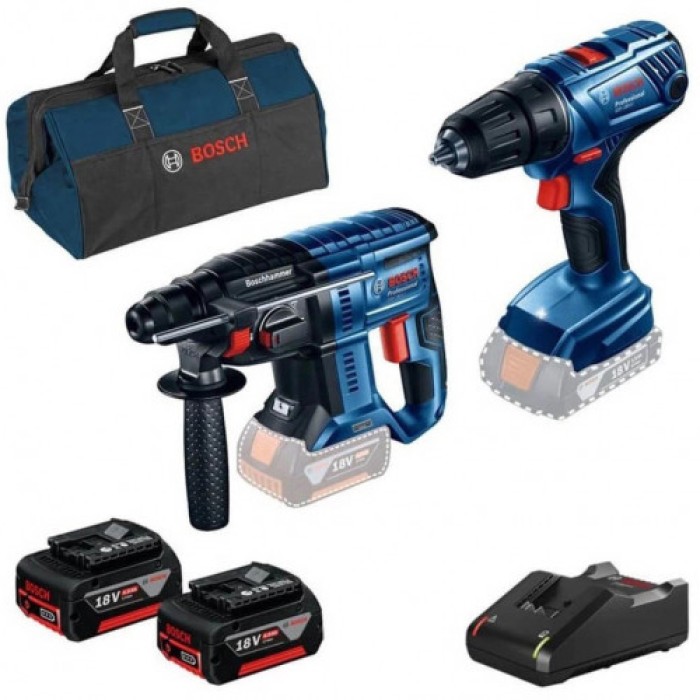 Набор: перфоратор Bosch GBH 180-LI + шуруповерт Bosch GSR 180-LI (0615990M31)
