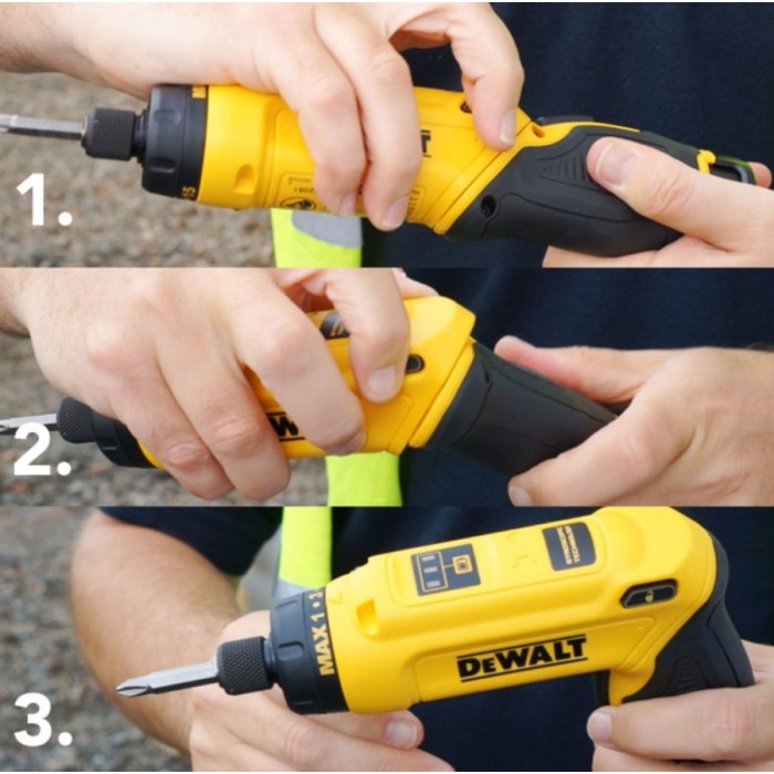 Гироскопическая отвертка аккумуляторная DeWALT DCF680G2 (7.2 В, 1 А*ч, 4 Н*м)