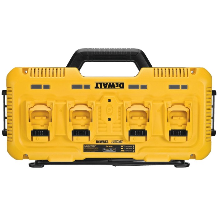 Зарядное устройство 4-х портовое DeWALT DCB104 (10.8-54 В, 8 А)