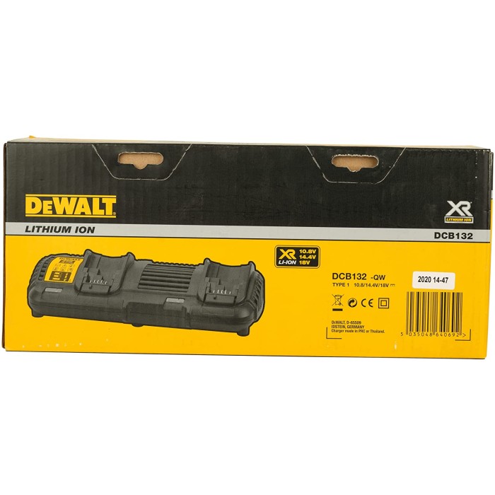 Зарядное устройство DeWALT DCB132 с двумя портами (18-54 В, 4 А)