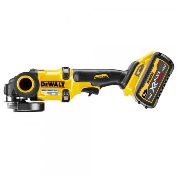 Аккумуляторная угловая шлифмашина DeWALT DCG418T2 (54 В, 2х2 А*ч, 125 мм)