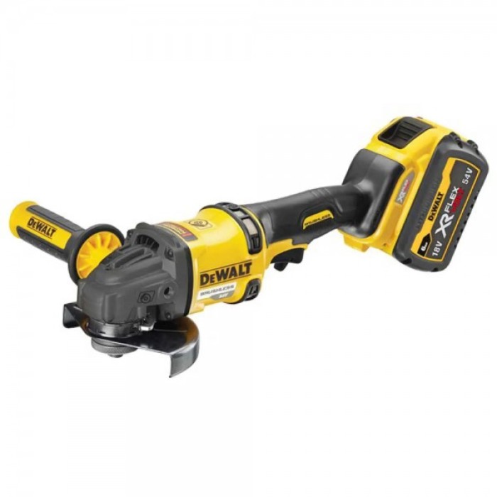 Аккумуляторная угловая шлифмашина DeWALT DCG418T2 (54 В, 2х2 А*ч, 125 мм)