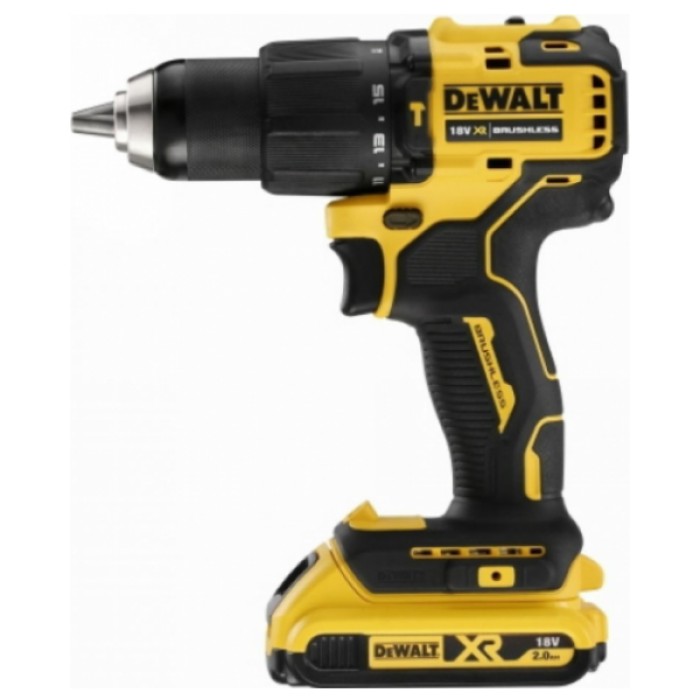 Аккумуляторная ударная дрель-шуруповерт DeWALT DCD709D2T (2х18 В, 2 А*ч, 65 Н*м)