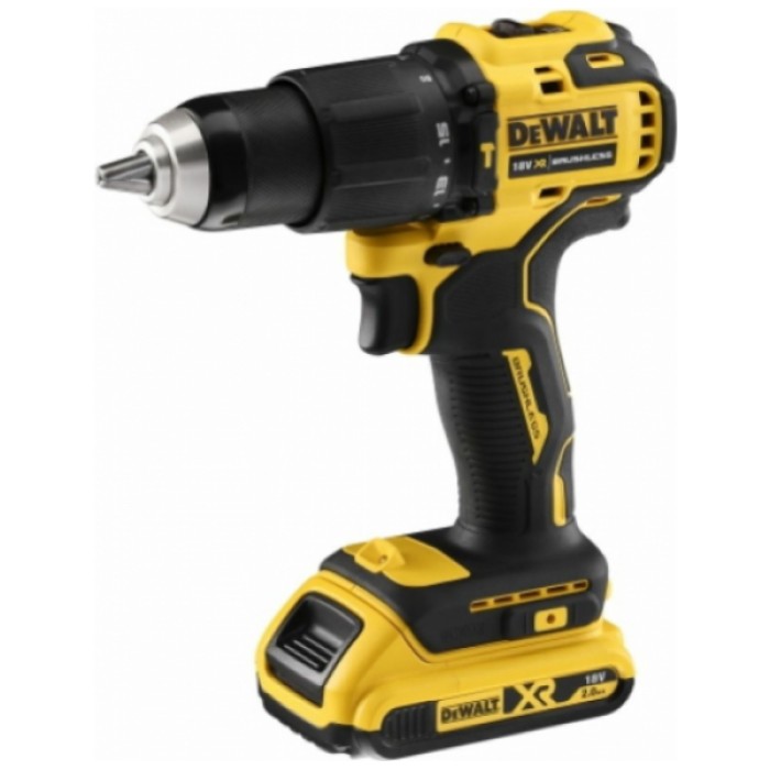 Аккумуляторная ударная дрель-шуруповерт DeWALT DCD709D2T (2х18 В, 2 А*ч, 65 Н*м)