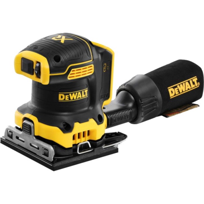 Аккумуляторная вибрационная шлифмашина DeWALT DCW200NT (18 В, без АКБ, 115х108 мм)