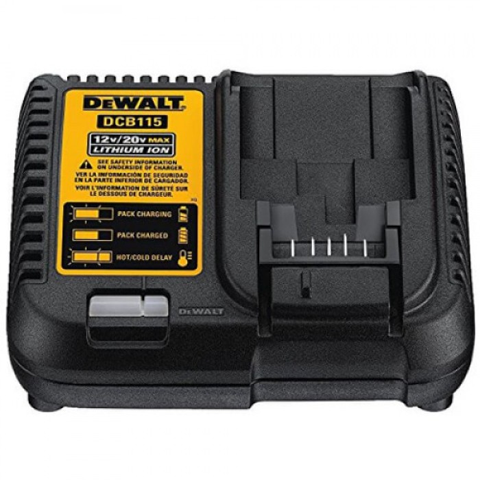 Зарядное устройство с двумя аккумуляторами DeWALT DCB115P2 (Li-Ion, 2х18 В, 5 А*ч)
