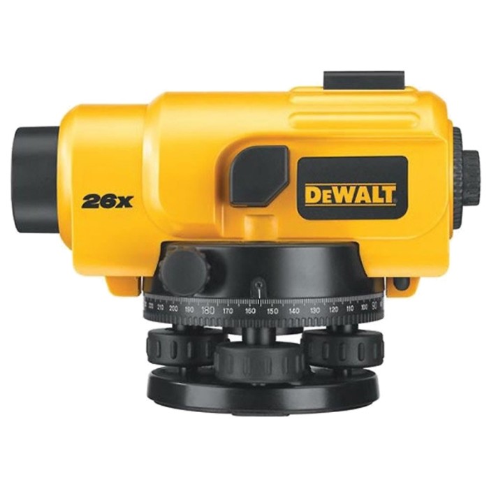 Оптический нивелир DeWALT DW096PK (26-кратный, 100 м)