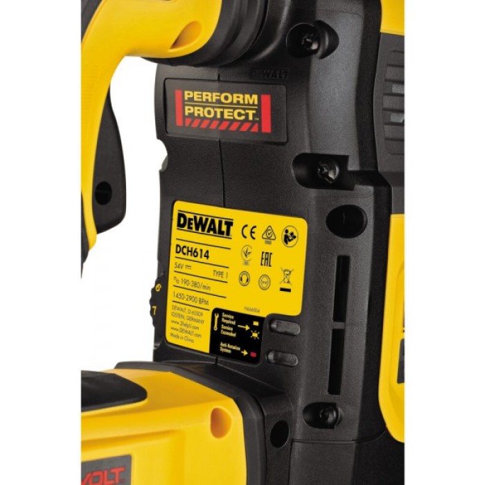 Аккумуляторный перфоратор DeWALT DCH614X2 (54 В, 2х3 А*ч, 10.5 Дж)