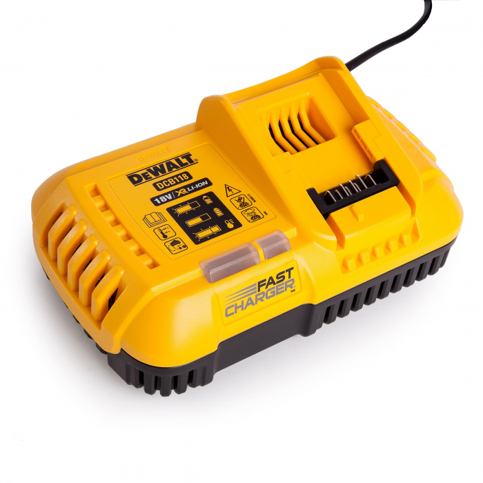 Набор аккумуляторов + зарядное устройство DeWALT DCB118X2 (Li-Ion, 2х18 В, 9 А*ч)