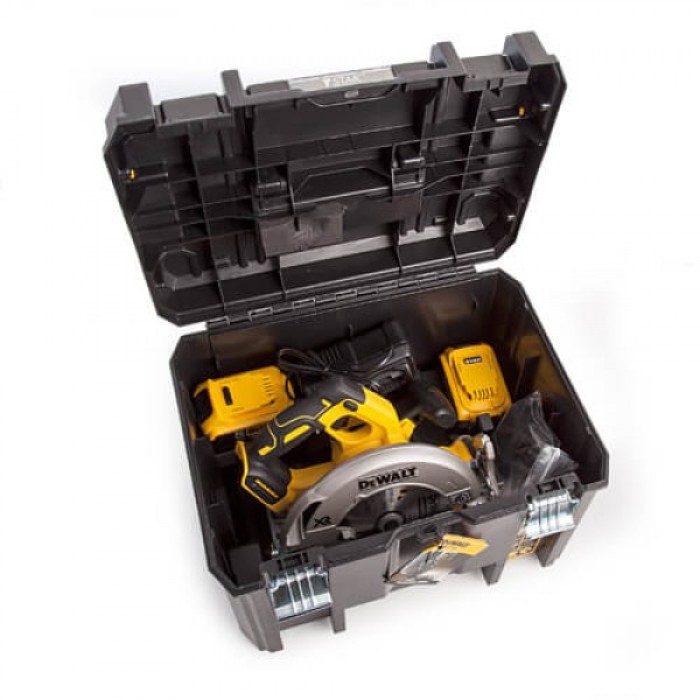 Аккумуляторная дисковая пила DeWALT DCS570P2 (18 В, 2х5 А*ч, 184 мм)