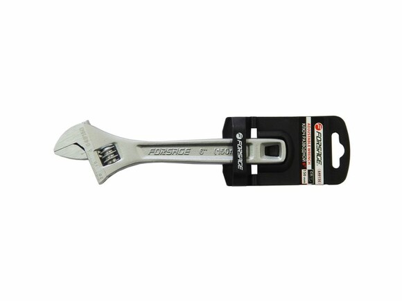 Ключ разводной Rock FORCE Profi CRV 10"-250мм захват 0-30мм на пластиковом держателе RF-649250