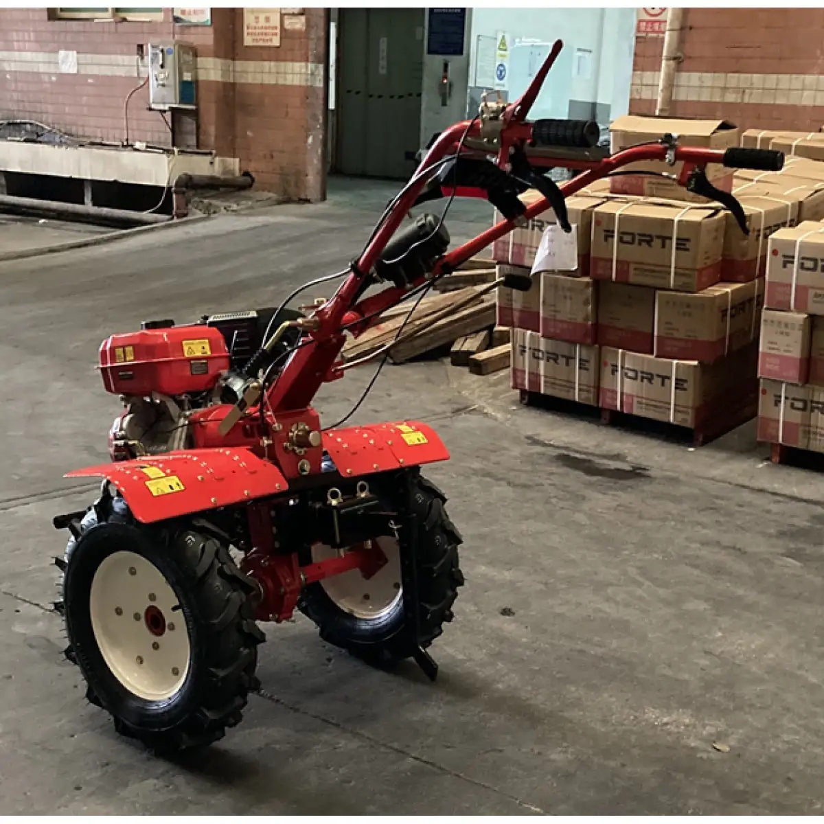Мотоблок дизельный 1350 NEW колесо 12" Forte