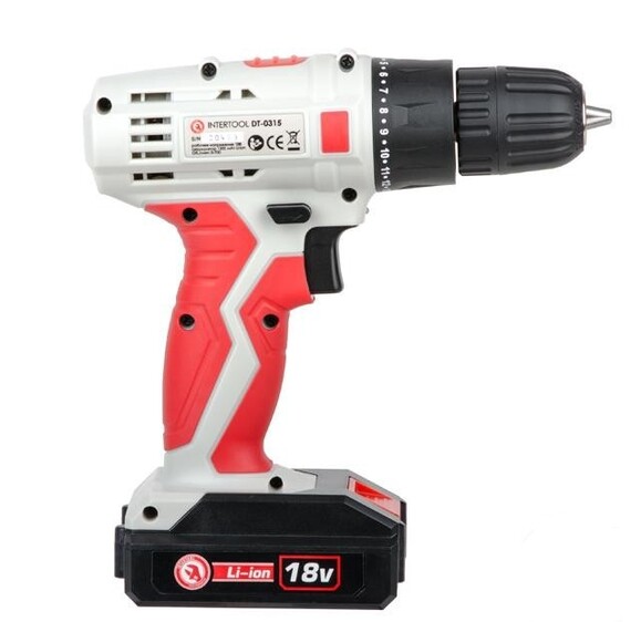 Шуруповерт аккумуляторный INTERTOOL DT-0315