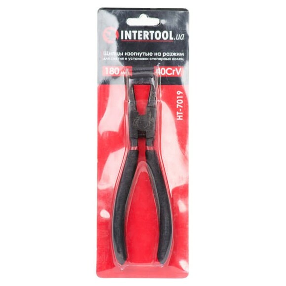 Щипцы для снятия и установки стопорных колец Intertool 180 мм (HT-7019)