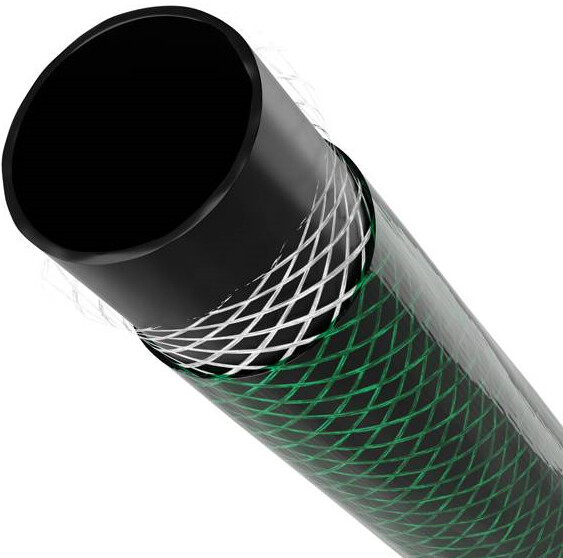 Шланг садовый INTERTOOL, армированный, трехслойный, зеленый, 1/2, 10 м (GE-4021)