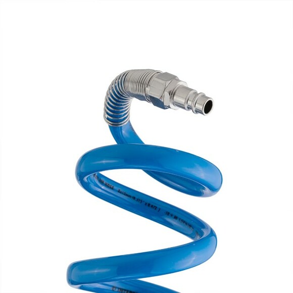 Шланг спиральный с быстроразъемными соединениями Intertool PT-1717 15 м