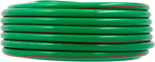 Шланг для воды армированный INTERTOOL, четырехслойный, зеленый, 3/4, 50 м, PVC (GE-4126)