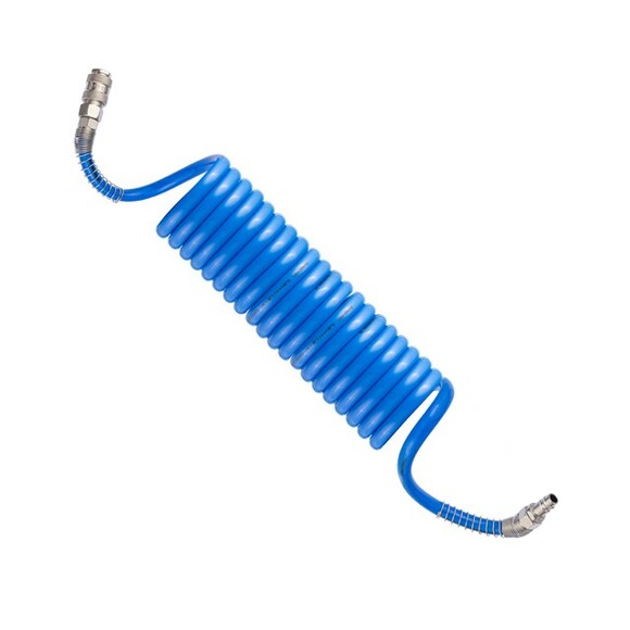 Шланг спиральный с быстроразъемными соединениями Intertool PT-1715 5 м