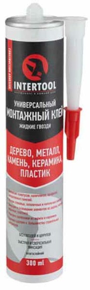 Клей монтажный Intertool 300 мл (белый) (FS-3333)