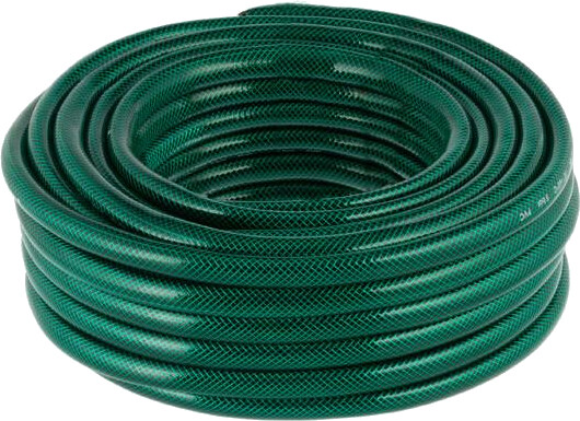 Шланг садовый INTERTOOL, армированный, трехслойный, зеленый, 1/2, 20 м, PVC (GE-4023)