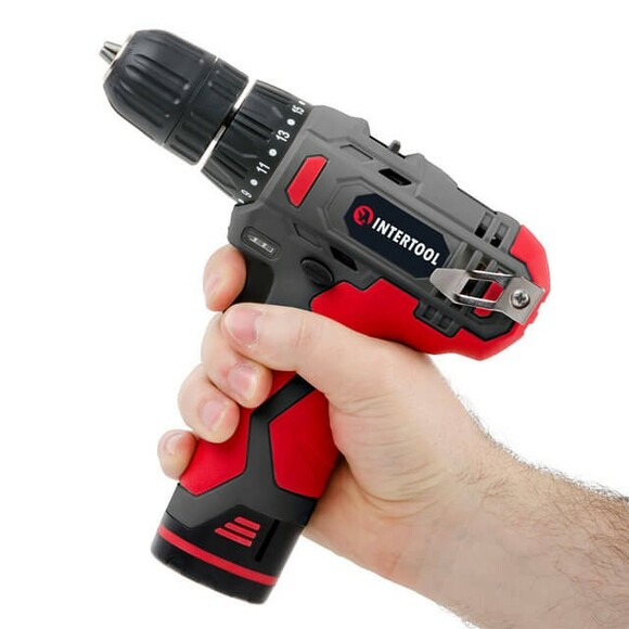 Шуруповерт аккумуляторный INTERTOOL DT-0310