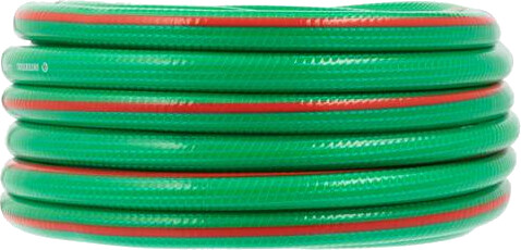 Шланг для воды армированный INTERTOOL, четырехслойный, зеленый, 1/2, 10 м, PVC (GE-4101)
